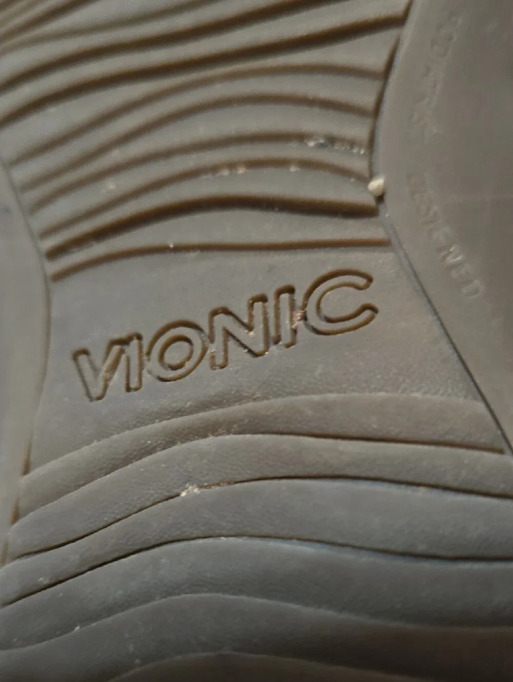 Vionic Slide Sandal w/ Touch of Gold Flecks & Textured Sole
